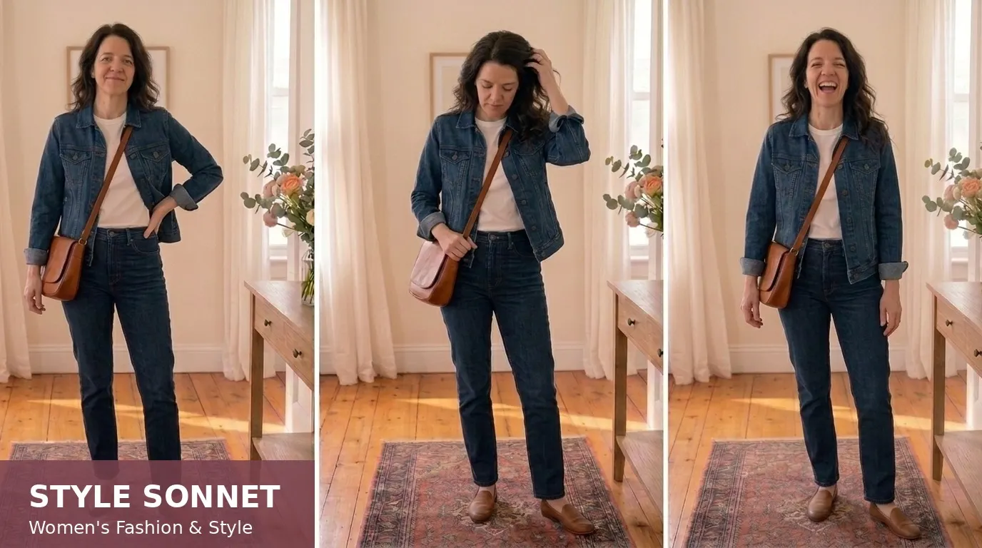 20 Midsize Jeans and Tee Outfits for Everyday Ease
