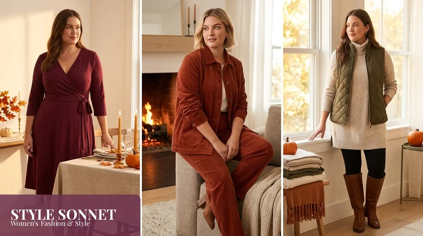 11 Midsize Thanksgiving Outfits That Are Cozy and Cute