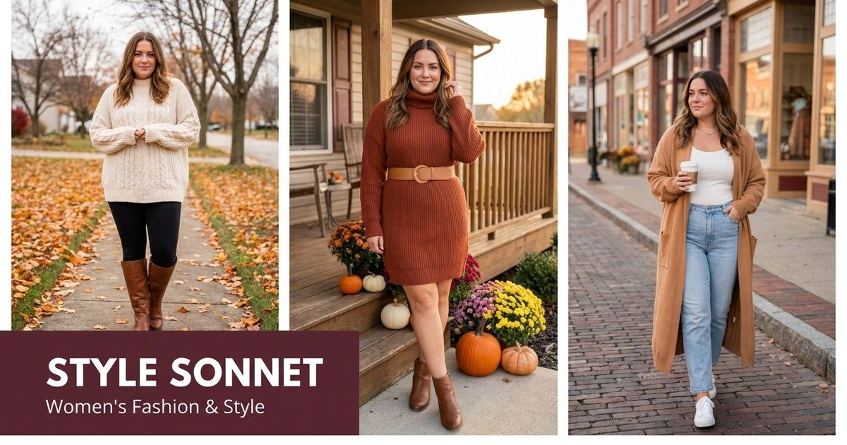 14 Midsize Sweater Outfits to Wear All Fall