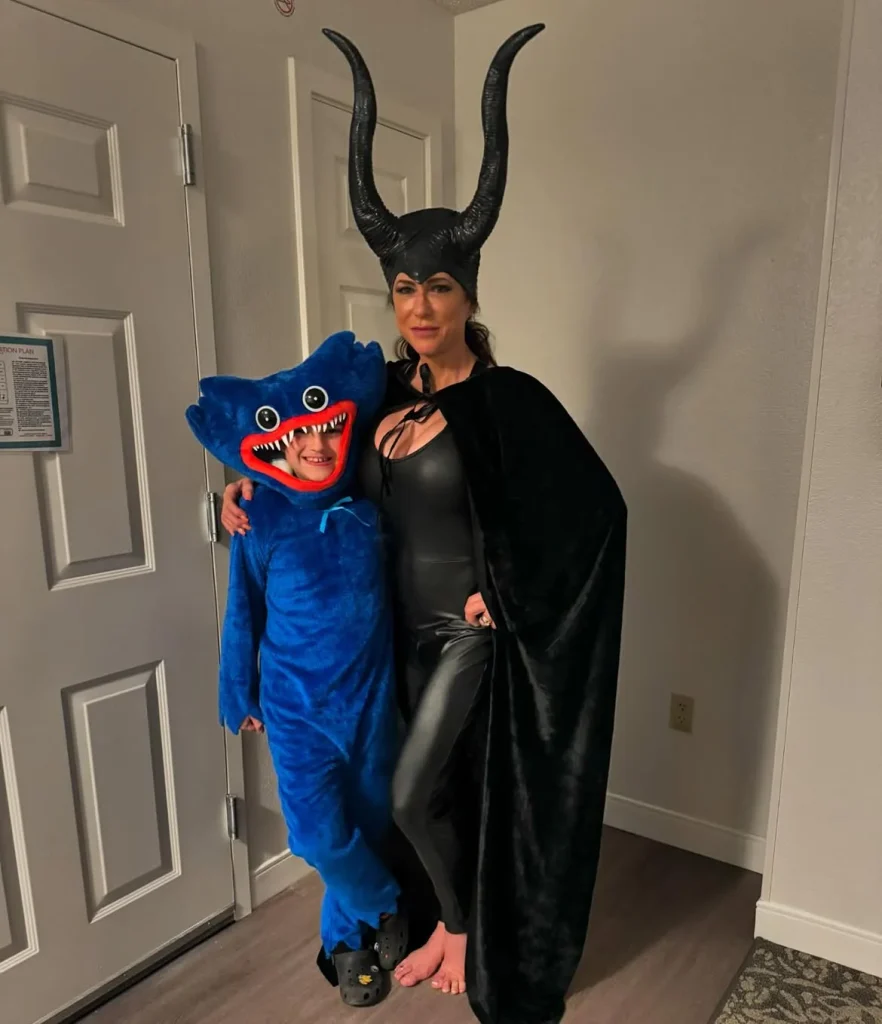 Maleficent Horns With a Velvet Cape