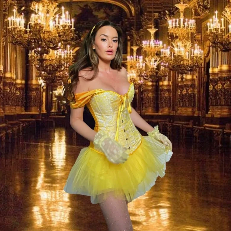 Modern Belle in a Corset and Tutu