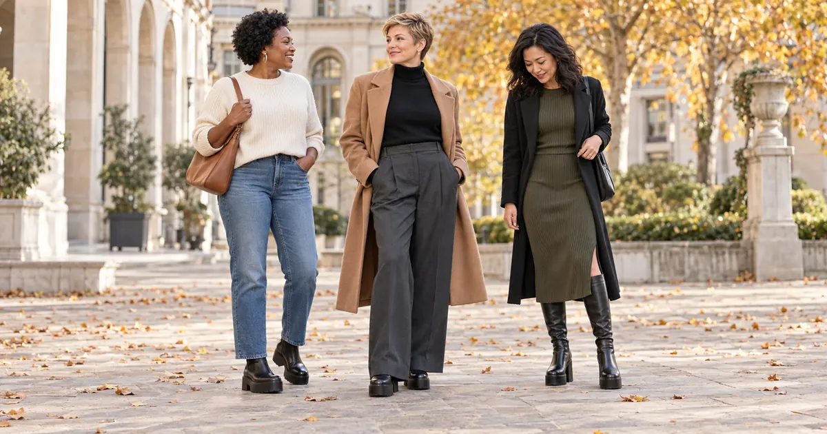 15 Platform Boot Outfits Women Over 40