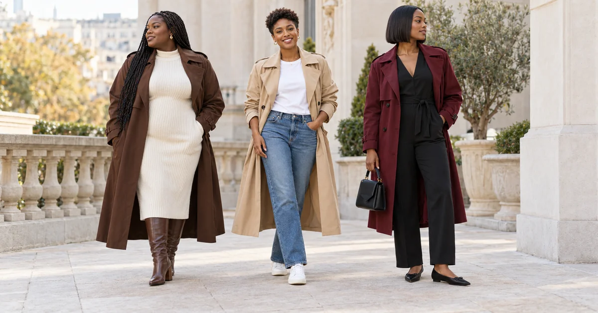 15 Trench Coat Outfit Ideas for Black Women