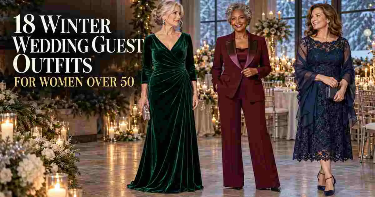 18 Winter Wedding Guest Outfits for Women Over 50
