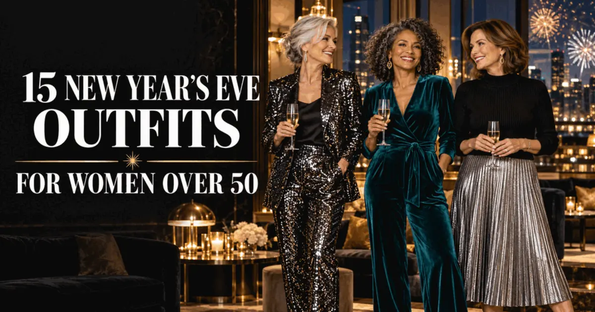 15 New Year’s Eve Outfits for Women Over 50