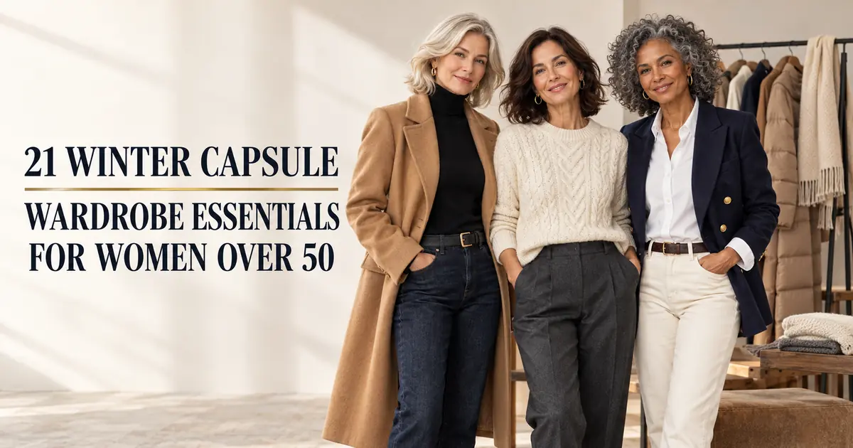 21 Winter Capsule Wardrobe Essentials for Women Over 50